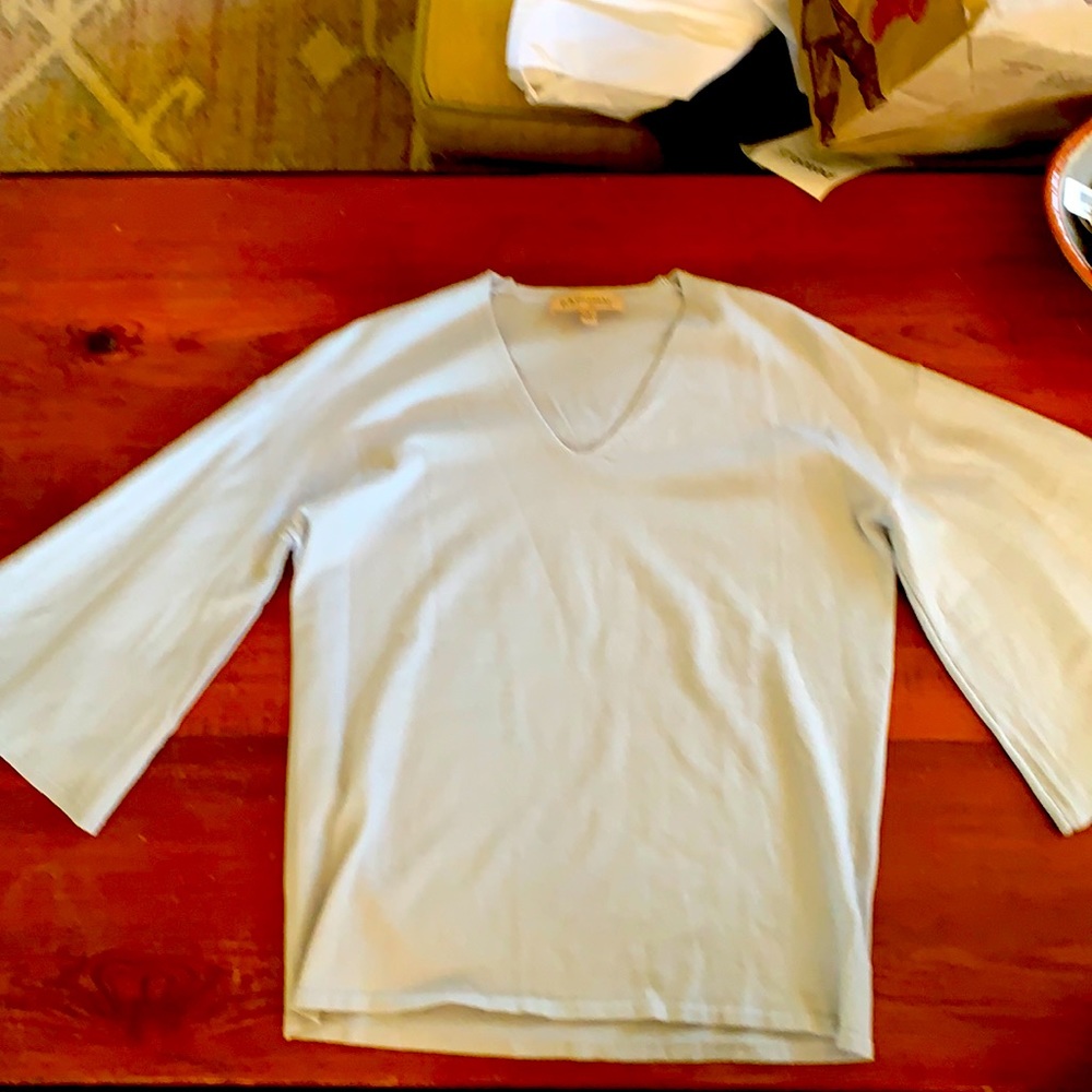 Philosophy republic clothing pale blue knit top